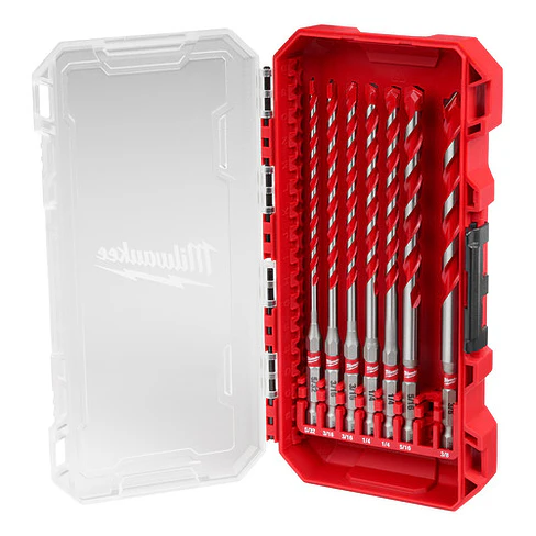 Set De Brocas Largas Para Concreto Milwaukee 7 Piezas 48-20-9052 1
