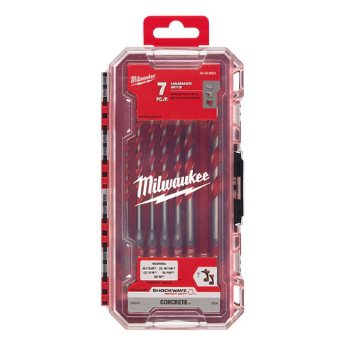 Set De Brocas Largas Para Concreto Milwaukee 7 Piezas 48-20-9052 2