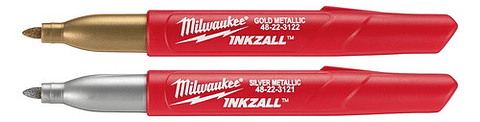 Milwaukee 2 Marcadores Metálicos Inkzall P. Fina 48-22-3123