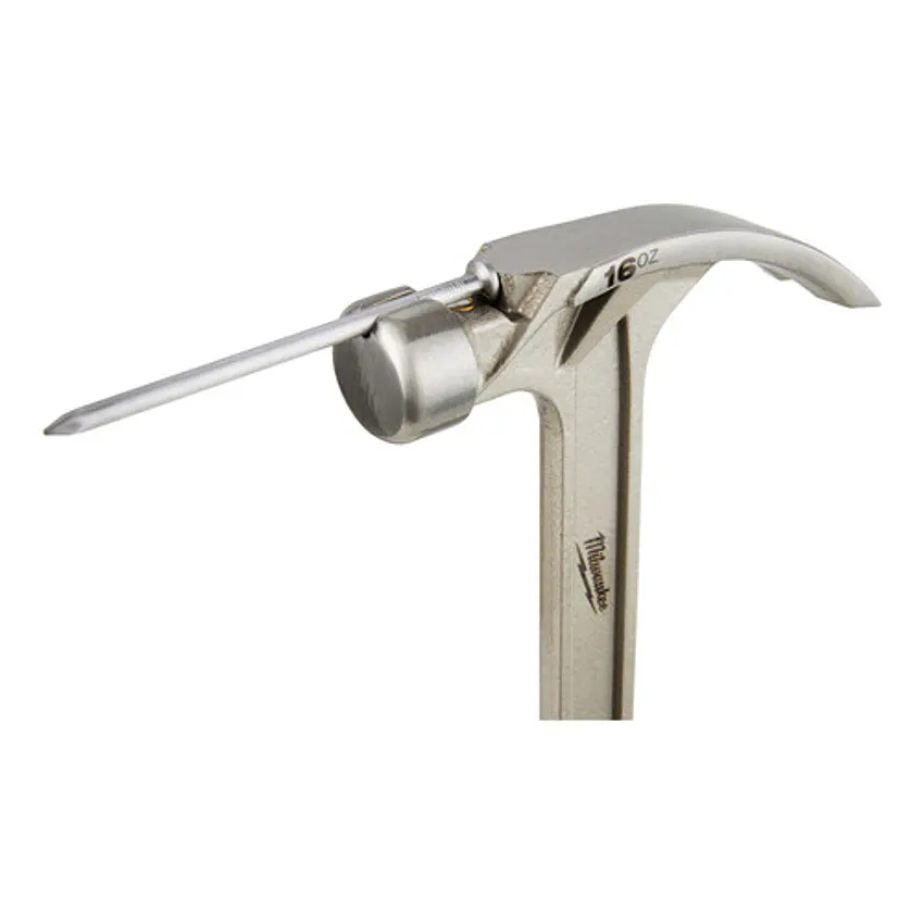 Martillo Carpintero Milwaukee 16 Onzas Cara Lisa Garra Curva 48-22-9018  6