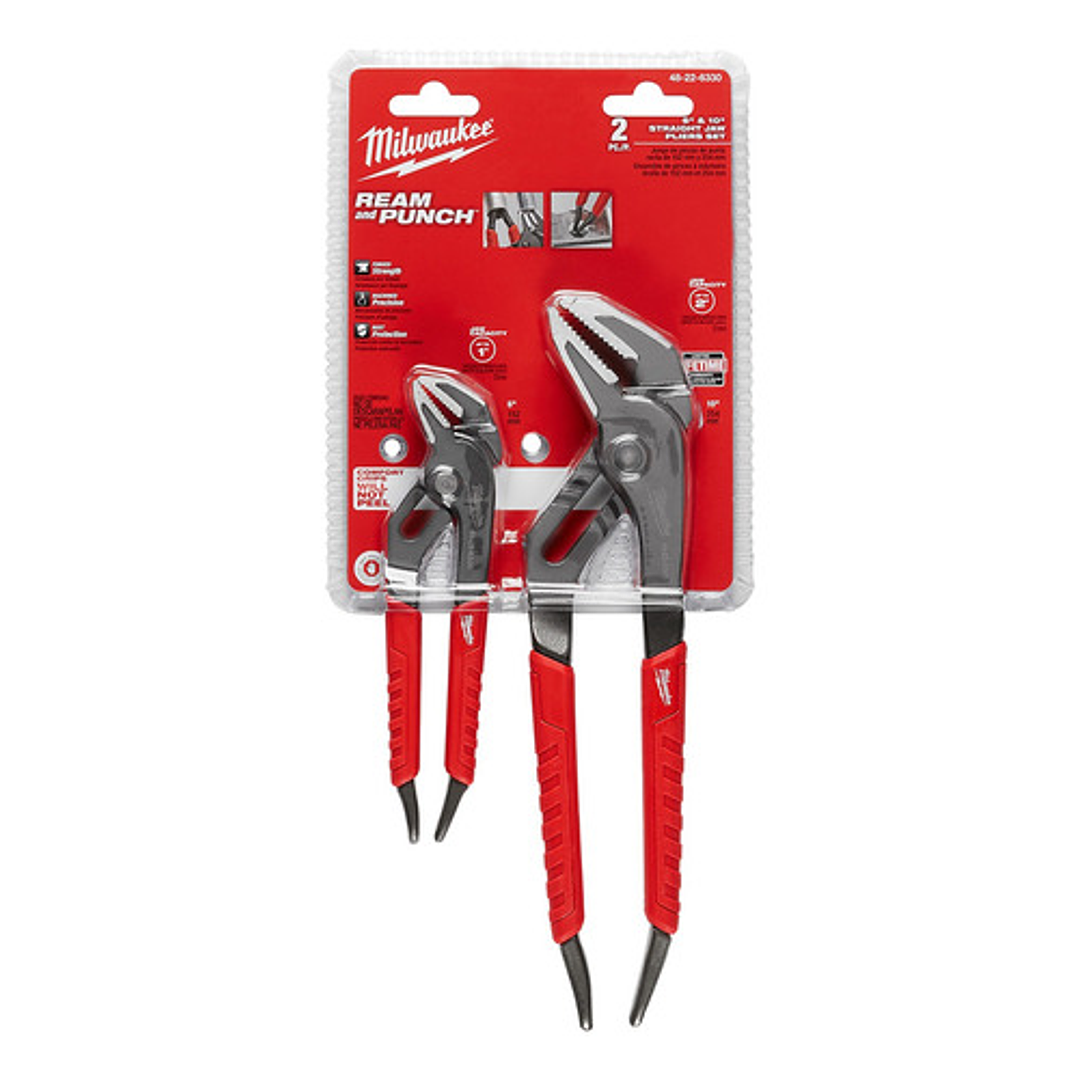 Milwaukee Pack 2 Alicate Picoloro 6 Y 10 Pulgadas 48-22-6330 2