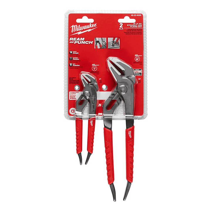 Milwaukee Pack 2 Alicate Picoloro 6 Y 10 Pulgadas 48-22-6330 2