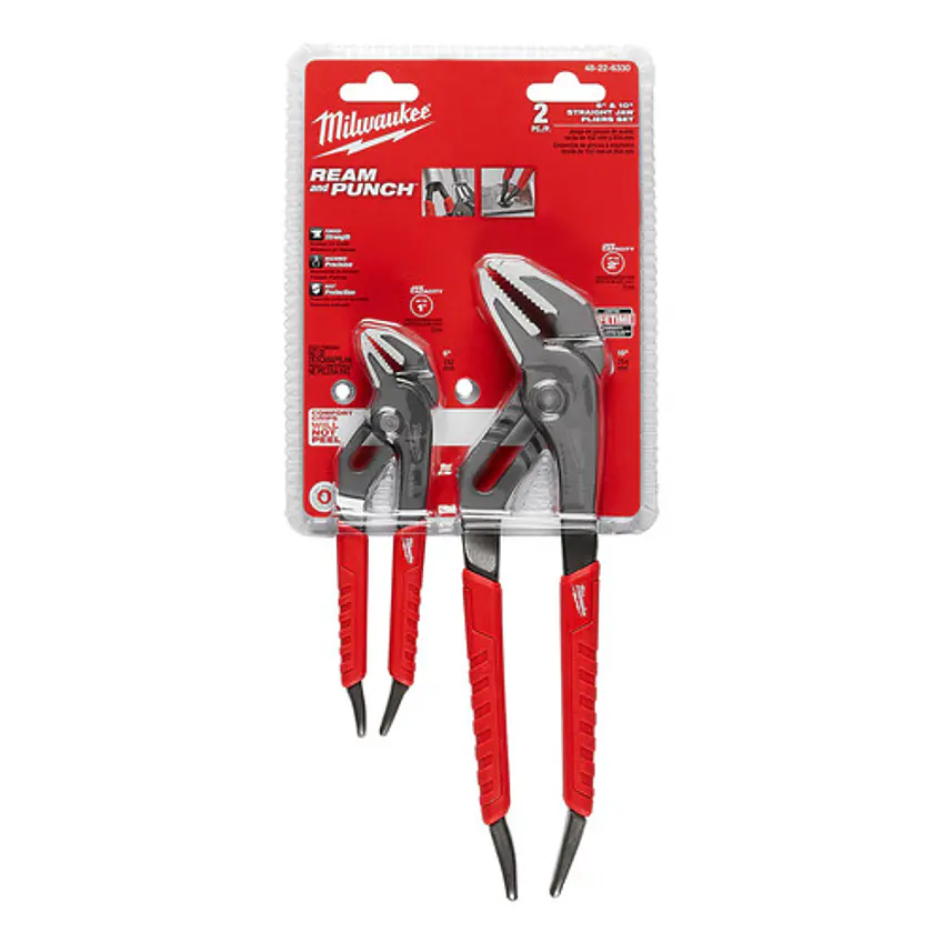 Milwaukee Pack 2 Alicate Picoloro 6 Y 10 Pulgadas 48-22-6330 2