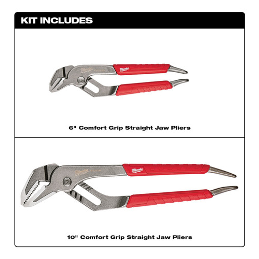 Milwaukee Pack 2 Alicate Picoloro 6 Y 10 Pulgadas 48-22-6330 3