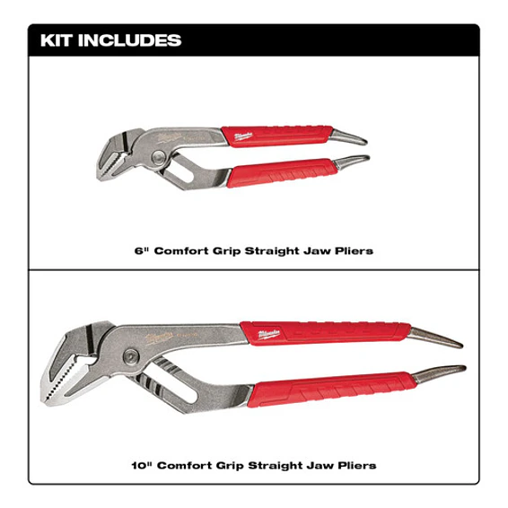Milwaukee Pack 2 Alicate Picoloro 6 Y 10 Pulgadas 48-22-6330 3