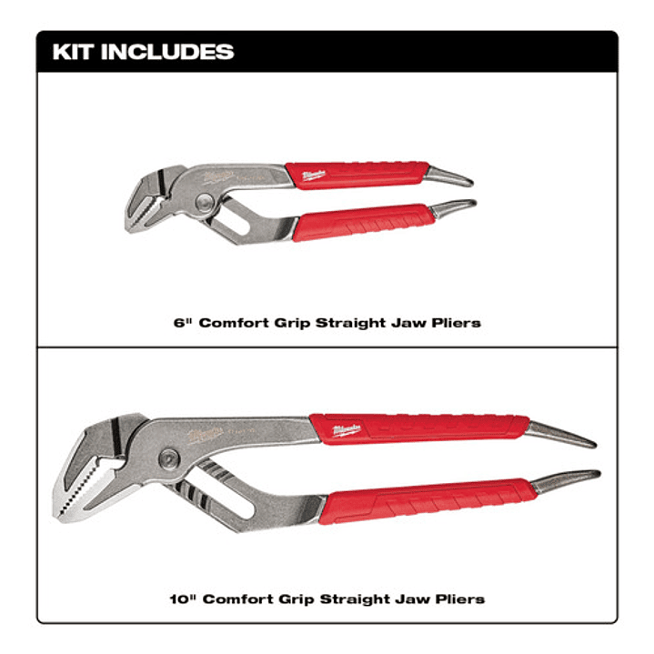 Milwaukee Pack 2 Alicate Picoloro 6 Y 10 Pulgadas 48-22-6330 3