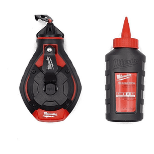 Milwaukee Tizador Linea Gruesa + Tiza Roja Alta Permanencia 48-22-3986