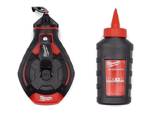 Milwaukee Tizador Linea Gruesa + Tiza Roja Alta Permanencia 48-22-3986