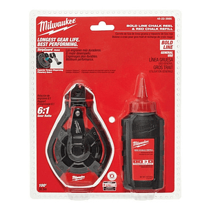 Milwaukee Tizador Linea Gruesa + Tiza Roja Alta Permanencia 48-22-3986