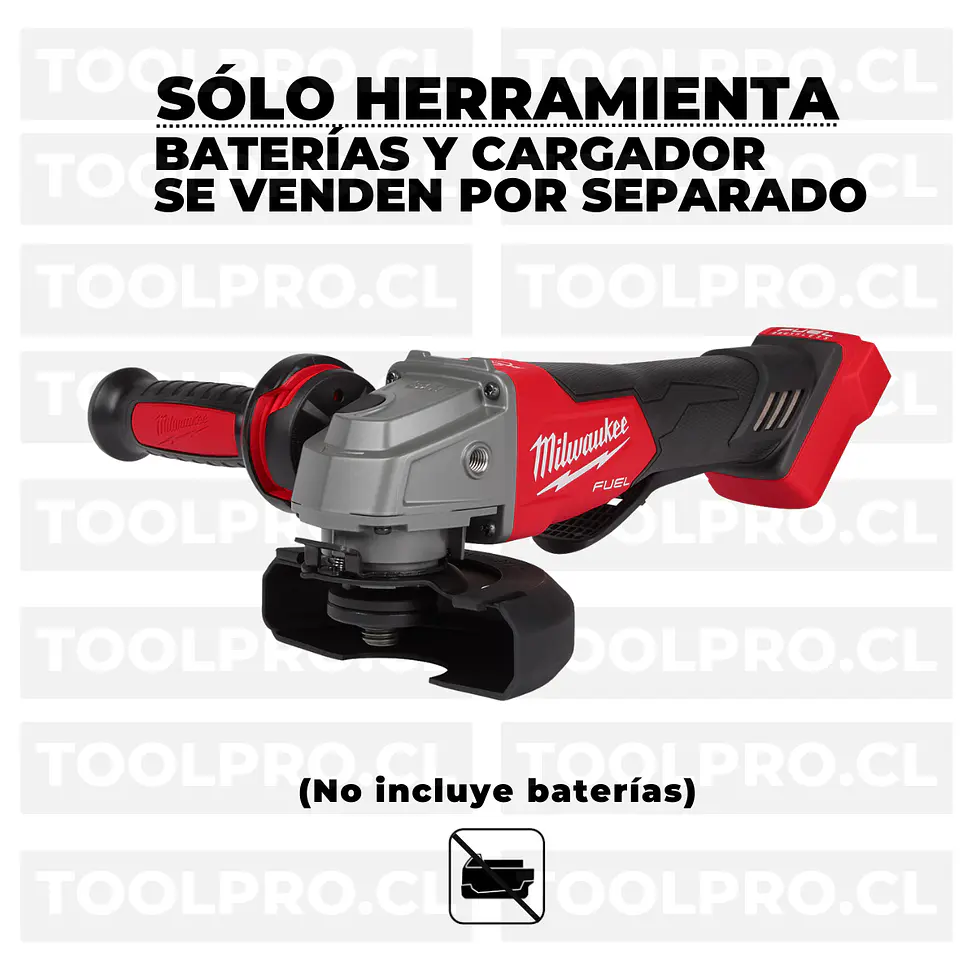 Esmeril Angular Milwaukee M18 Fuel 4.5 - 5 Pulgadas 2880-20 2