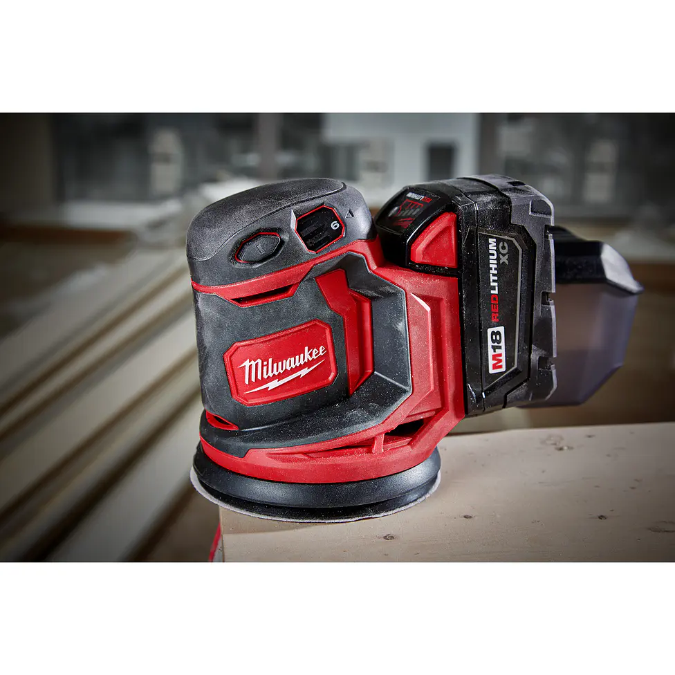 Lijadora Roto Orbital Inalámbrica 5 Pulgadas Milwaukee M18 2648-20 9