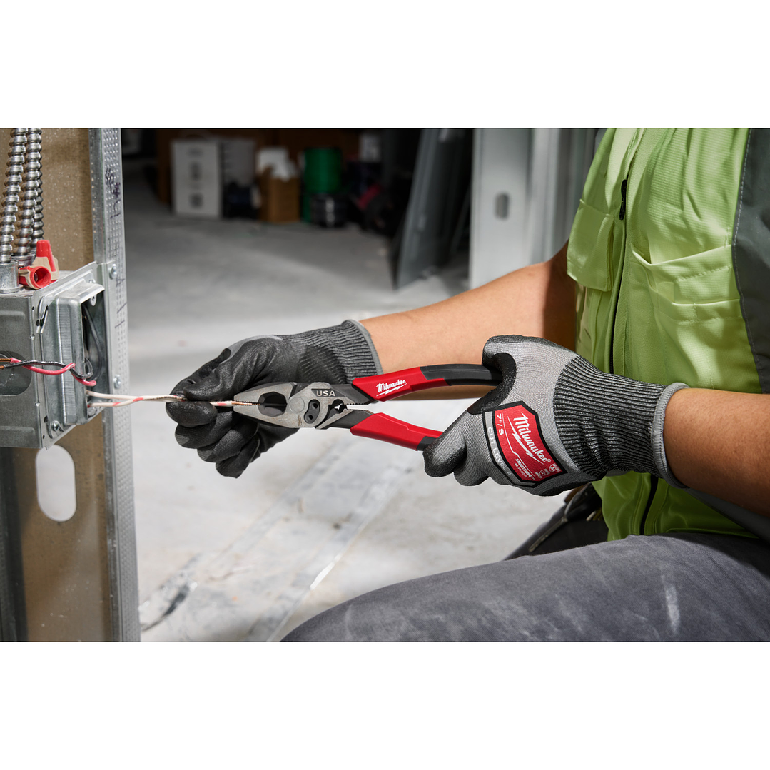 Milwaukee Alicate Universal Electricista Crimpeador Hecho En Usa Mt550c 9