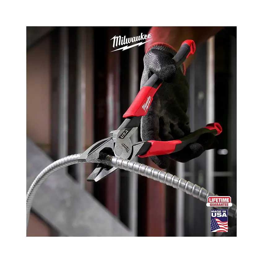 Alicate Universal Electricista 9 Pulgadas Milwaukee Hecho en USA MT550 13