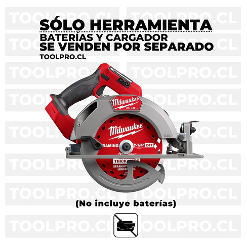 Sierra Circular Milwaukee M18 Fuel 7-1/4