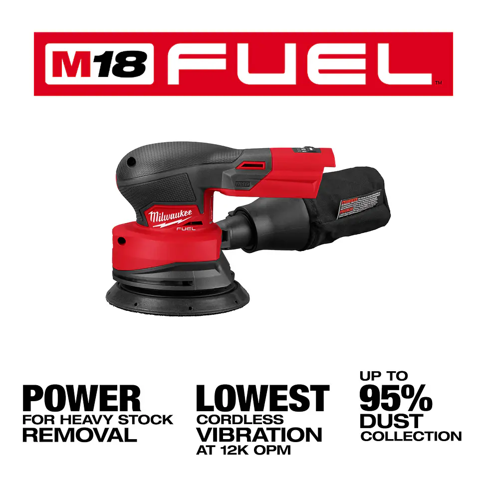 Milwaukee Lijadora Orbital 5 Pulgadas M18 Fuel 2837-20 3