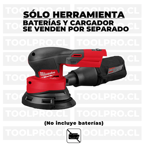 Milwaukee Lijadora Orbital 5 Pulgadas M18 Fuel 2837-20