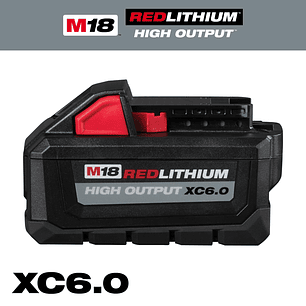 Milwaukee Batería M18 High Output Xc6.0 Ah 48-11-1865