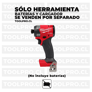 Milwaukee Atornillador De Impacto M18 Fuel 4ta Generación 2953-20