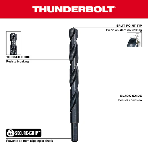 Milwaukee Set De Brocas Multipropósito Thunderbolt Black Oxide 21 Pcs 4