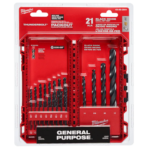 Milwaukee Set De Brocas Multipropósito Thunderbolt Black Oxide 21 Pcs 3