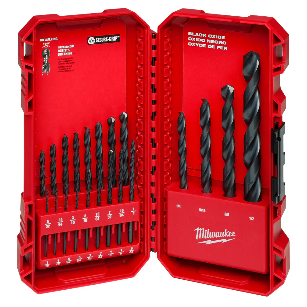 Milwaukee Set De Brocas Multipropósito Thunderbolt Black Oxide 21 Pcs 1
