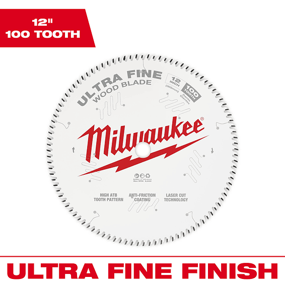 Milwaukee Disco Sierra Ingleteadora 12 Pulgadas Ultra Fino 100 Dientes - Madera 3