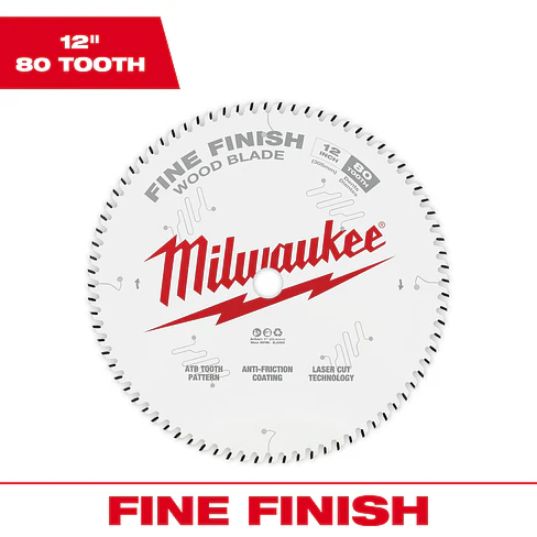 Milwaukee Disco Para Sierra Ingleteadora 12 Pulgadas Acabado Fino 80 Dientes - Madera 3