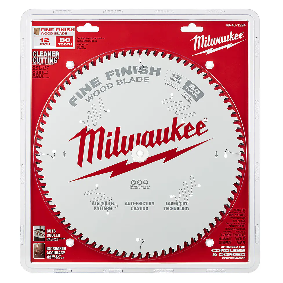 Milwaukee Disco Para Sierra Ingleteadora 12 Pulgadas Acabado Fino 80 Dientes - Madera 2