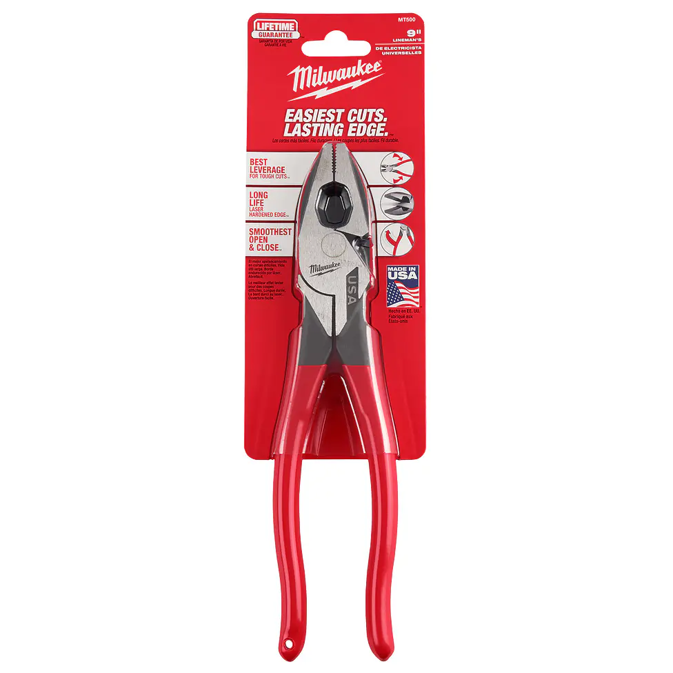 Alicate Universal 9 Pulgadas Milwaukee Hecho En Usa MT500 2