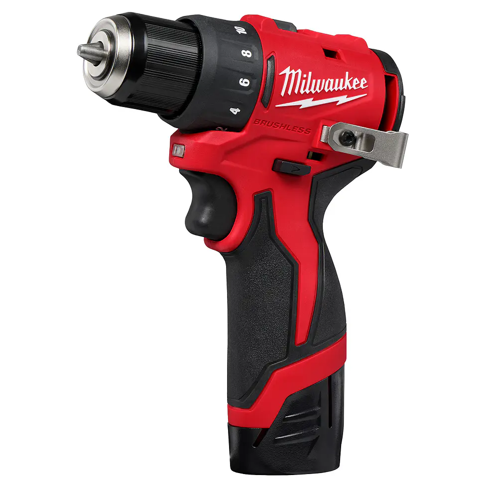 Kit Taladro y Atornillador Subcompactos Milwaukee M12 Brushless 3494-22 3