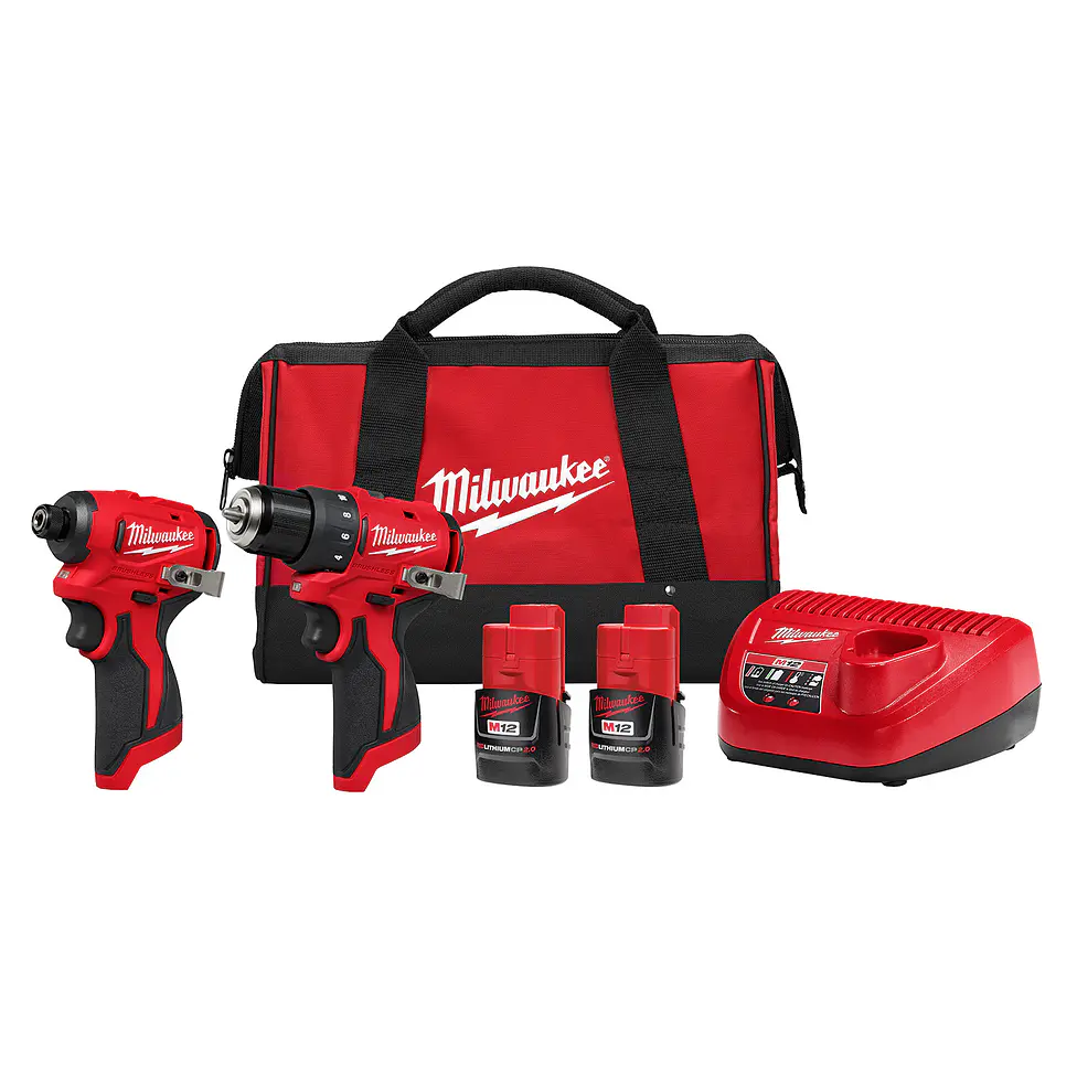 Kit Taladro y Atornillador Subcompactos Milwaukee M12 Brushless 3494-22 1