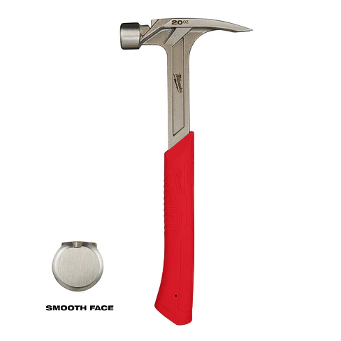 Milwaukee Martillo 20 Oz Cara Lisa Garra Recta 48-22-9020 6