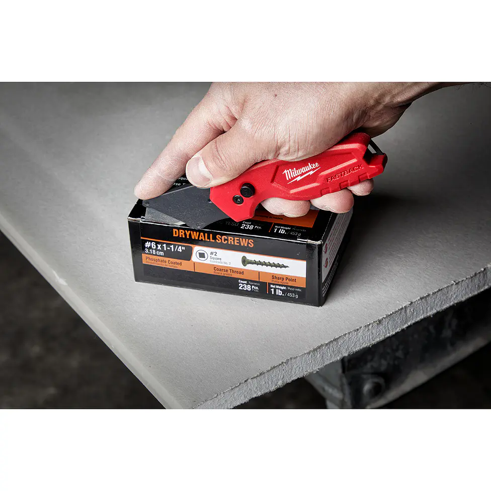 Milwaukee Cuchillo Cartonero Plegable Compacto Fastback 48-22-1500 11