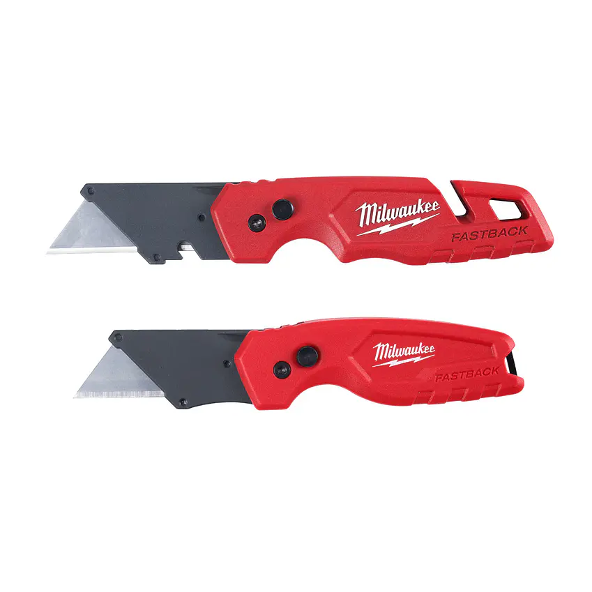 Milwaukee Pack 2 Cuchillos Cartoneros Fastback 48-22-1503 1