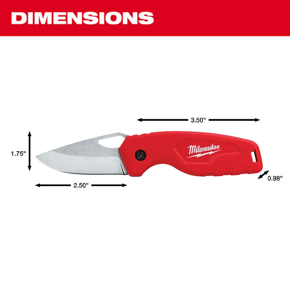Cuchillo Plegable Compacto Milwaukee Hoja Corta 48-22-1521 7