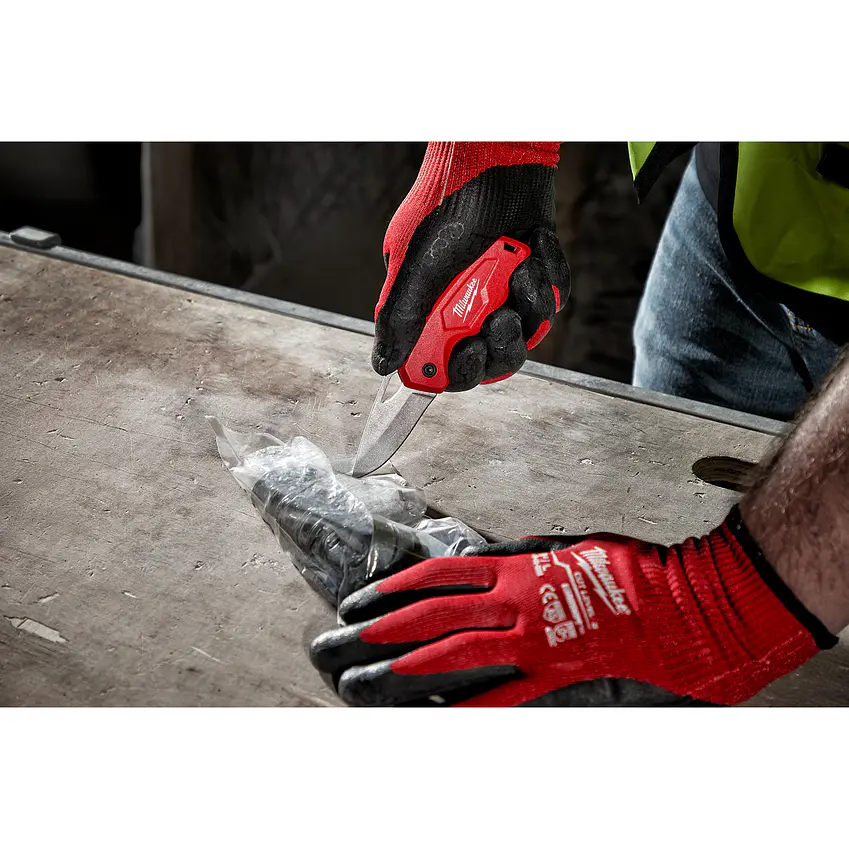 Cuchillo Plegable Compacto Milwaukee Hoja Corta 48-22-1521 4