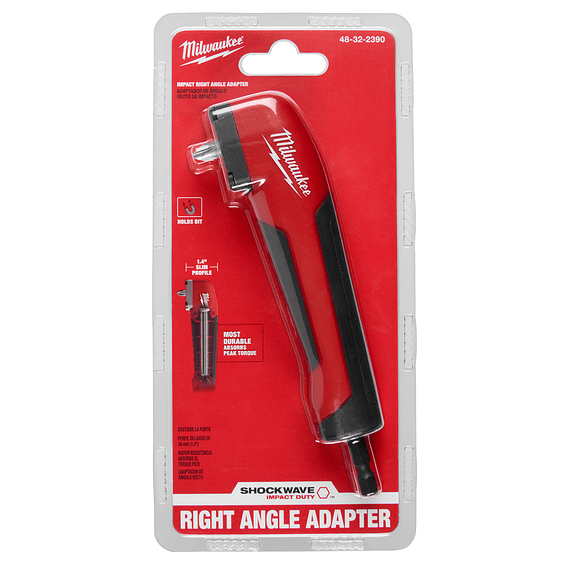 Milwaukee Adaptador De Angulo Recto Shockwave Impact Duty 48-32-2390 2