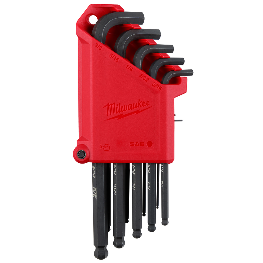 Juego Llaves Allen SAE Milwaukee Compacto 13 Piezas 48-22-2185 8