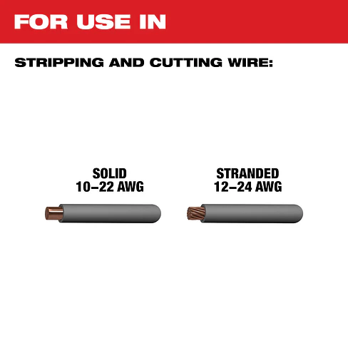 Pelacables Milwaukee Compacto 10-24 Awg Cortante 48-22-3044 7