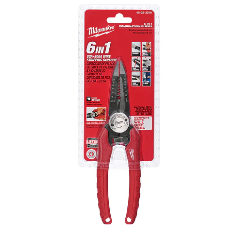 Alicate Pelacables Milwaukee 6 En 1 Electricista 48-22-3079 2