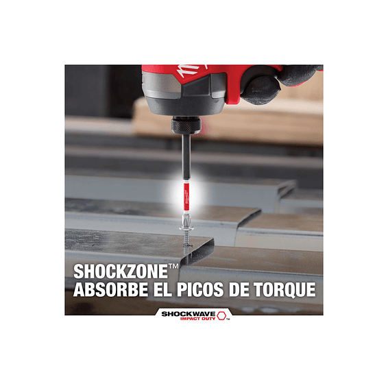 Milwaukee 5 Puntas Ph2 Largas 3-1/2 Shockwave Impact Duty 9