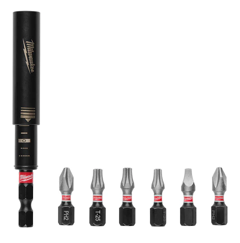 Porta Puntas Magnético Guía Hexagonal + 6 Puntas Milwaukee 48-32-4515