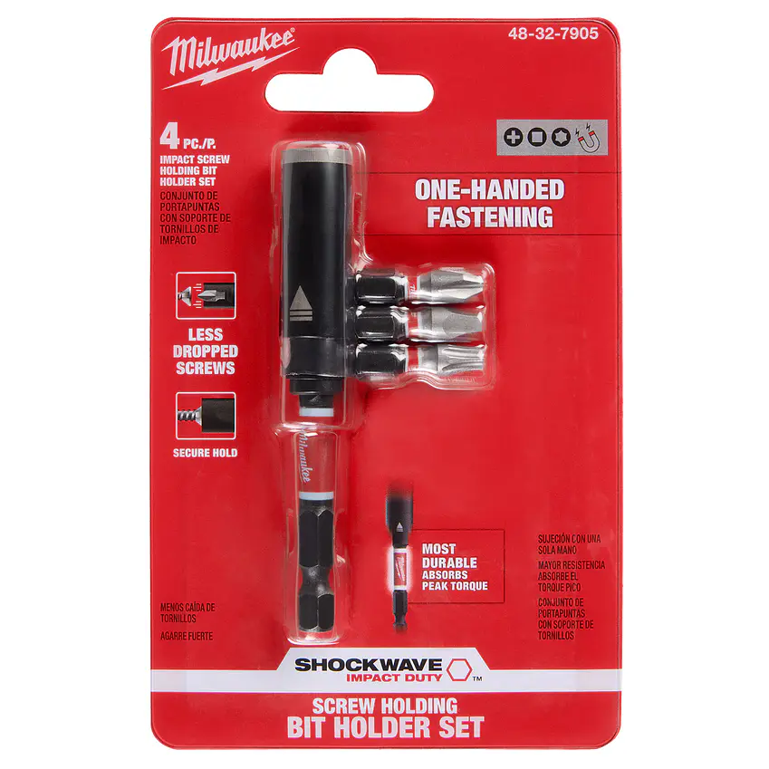 Milwaukee Porta Puntas Magnético 7 Cm + 3 Puntas 48-32-7905 2