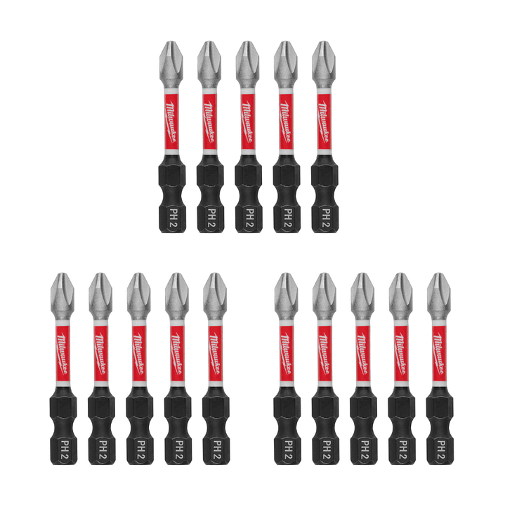 Milwaukee Pack 15 Puntas 2puLG. Ph2 Shockwave Impact Duty  2