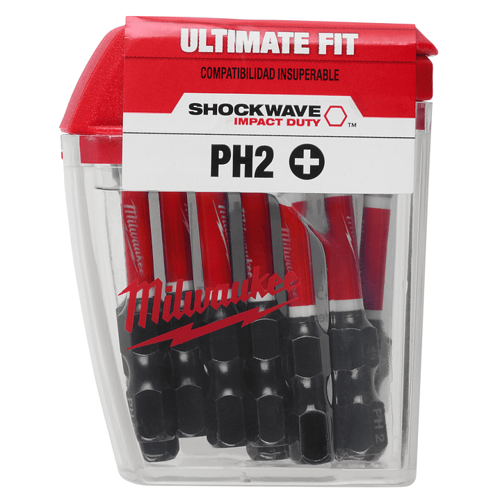 Milwaukee Pack 15 Puntas 2puLG. Ph2 Shockwave Impact Duty  1