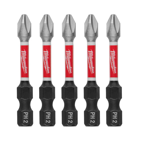 Milwaukee 5 Puntas Phillips N°2 Shockwave Impact Duty 1