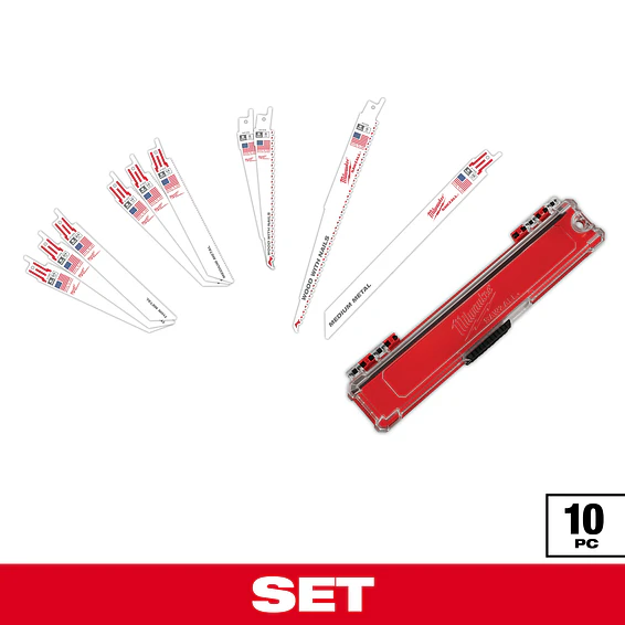 Milwaukee Set 10 Hojas Sierra Sable Madera Metal 49-22-1110 3