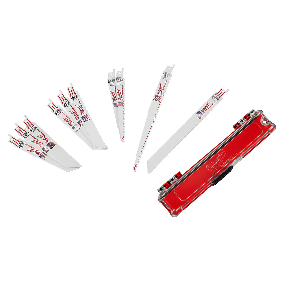 Milwaukee Set 10 Hojas Sierra Sable Madera Metal 49-22-1110 1
