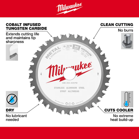 Milwaukee Disco Para Metales Sierra Circular 5-3/8