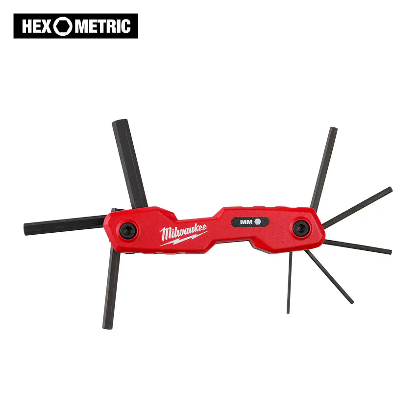 Milwaukee Juego De 8 Llaves Allen Plegables 48-22-2182 1